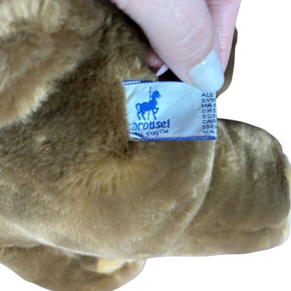 Vintage Carousel Mikki Bear Plush 1985 Brown Stuffed Animal 12" Surface Washable - Picture 5 of 9